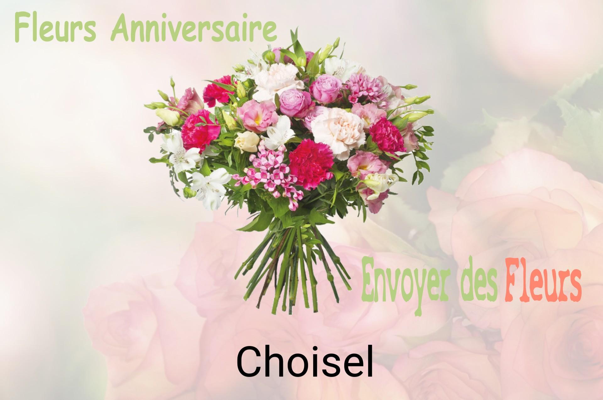 Bouquet de fleurs d’anniversaire livré à Choisel